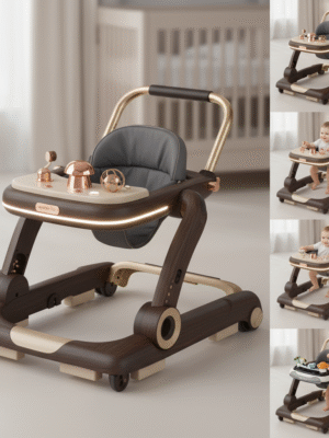 4-Gear Adjustable Baby Walker | 5-in-1 Activity Center