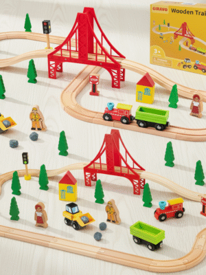 40pc Wooden Train Set | Thomas The Train Compatible