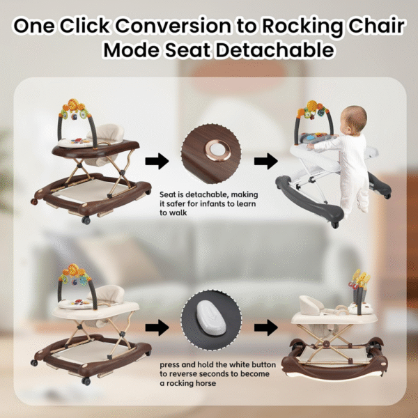 download Best 5-in-1 Baby Walker | Adjustable & Safe for 6-18 Months