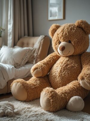 MaoGoLan 39" Giant Teddy Bear – Amazing Deluxe Plush Doll, Perfect Gift for Kids, Baby Showers, Birthdays & Families (Dark Brown)